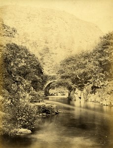 United Kingdom Wales ? Mountain River Stone Bridge Old Photo Francis Frith 1875