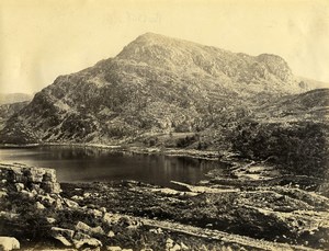 United Kingdom Wales ? Countryside Rocky Hill Lake Old Photo Francis Frith 1875