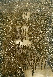 France Paris Concorde Place Military Parade Old Photo 14 July 1939