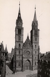 Germany Nurnberg Church St Lorenzkirche Old Cabinte Photo Rommler 1890