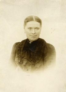 France Hazebrouck Portrait Woman Old Cabinet Photo Knecht 1905