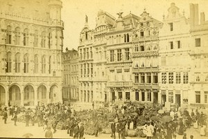 Belgium Brussels Corporate Houses Grand-Place Old LP Photo 1880