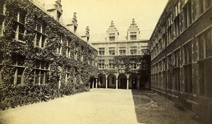 Belgium Antwerp Museum Plantin Courtyard Old Photo 1880