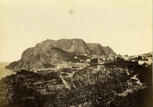 Italy Naples Napoli Capri Panorama Old Albumen Photo Achille Mauri 1870