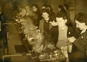 France Paris City Hall Canteen Employees Old Photo 1939