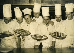 France Paris Cooks Gastronomy School award of Newfoundland Price Old Photo 1948