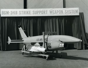 USA Teledyne Ryan Aeronautical BGM-34B Drone US Air Force Old Photo 1973