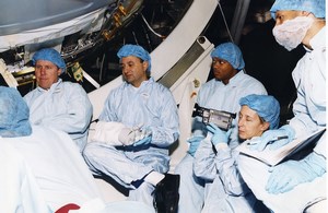 Space STS-98 Atlantis Robert Curbeam Marsha Ivins Tom Polansky NASA Photo 2000