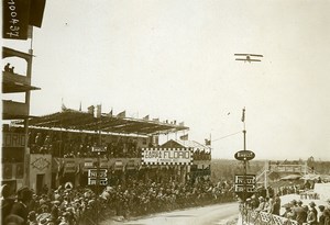 Sicily Palermo Targa Florio Race the Stands Flying Airplane Old Photo Rol 1925