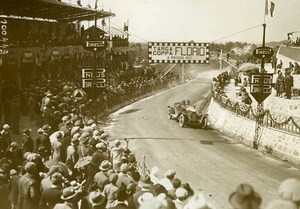 Sicile Palerme Course Targa Florio Pilote Cosana sur Alfa Romeo ancienne Photo Rol 1925