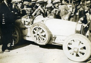 Sicile Palerme Course Targa Florio Pilote Costantini voiture Bugatti ancienne Photo Rol 1925