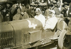 Sicily Palermo Targa Florio Race Pilot Boillot car Peugeot Old Photo Rol 1925