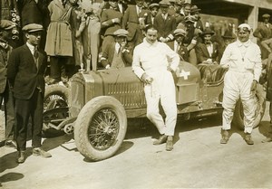 Sicile Palerme Course Targa Florio Pilote Boillot sur Peugeot ancienne Photo Rol 1925