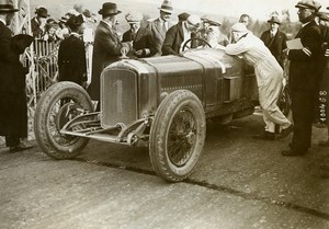 Sicile Palerme Course Targa Florio Pilote Dauvergne sur Peugeot ancienne Photo Rol 1925