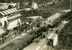 Sicile Palerme Course Targa Florio Pilote Platé sur voiture Chiribiri ancienne Photo Rol 1925