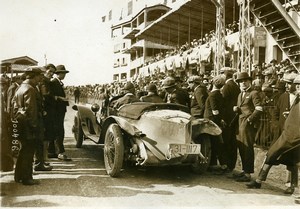 Sicile Palerme Course Targa Florio Pilote Casano sur Alfa Romeo ancienne Photo Rol 1925