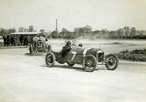 France GP de Provence Miramas Giraud sur Voisin & Boisson sur Lalane ancienne Photo Rol 1925