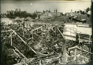 France Reims Ruins WWI First World War Old Photo Wentzell 1919