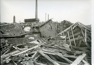 France Reims Ruins WWI First World War Old Photo Wentzell 1919