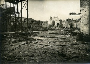 France Reims Ruins WWI First World War Old Photo Wentzell 1919