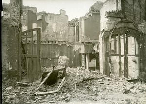 France Reims Ruins WWI First World War Old Photo Wentzell 1919