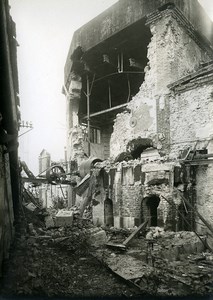 France Reims Ruins WWI First World War Old Photo Wentzell 1919