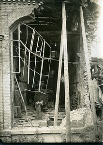 France Reims Ruins WWI First World War Old Photo Wentzell 1919