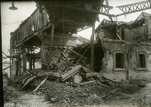 France Reims Ruins WWI First World War Old Photo Wentzell 1919