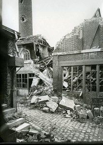 France Reims Ruins WWI First World War Old Photo Wentzell 1919