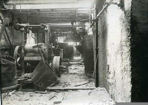 France Reims Ruins WWI First World War Factory Interior Old Photo Wentzell 1919