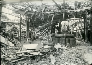 France Reims Ruins WWI First World War Old Photo Wentzell 1919