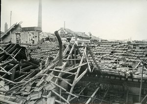 France Reims Ruins WWI First World War Old Photo Wentzell 1919