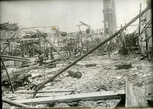 France Reims Ruins WWI First World War Old Photo Wentzell 1919