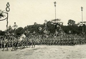 France Paris WWI Victory Parade Italian Navy Marines Old Photo Trampus 1919