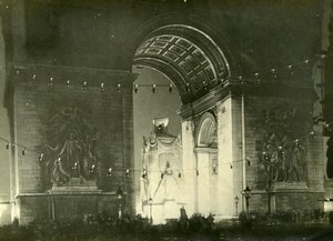 France Paris Arc de Triomphe Cenotaph WWI Victory Old Photo Trampus 1919