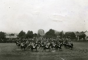 France Paris Raymond Poincare Saint Cyr Military Cavalry Old Photo Trampus 1920