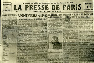 France Paris Typographer Strike Presse de Paris Newspaper Old Photo Trampus 1919