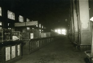 France Paris Gare de Lyon Luggage Hall Railway Strike Old Photo Trampus 1920