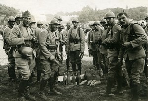 France Paris Bagatelle Gardens Military Celebrations Soldiers Photo Trampus 1920