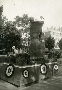 France Belfort Patriotic Festival August 15 Stork Babies Old Photo Trampus 1920