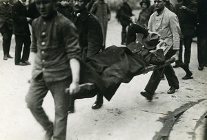 Germany Spartacist uprising Workers protest Old Photo Trampus 1919