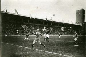 Sweden Stockholm Football match Sweden Denmark Old Photo Trampus 1920