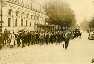 France Bordeaux General Strike Registred Seamen Marine Old Photo 1937