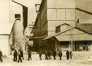 France Lyon Strike at Usines Lafarge Lime Kiln Cement Old Photo 1938