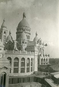 France Paris Montmartre Sacre Coeur Basilica Old Photo Trampus 1920