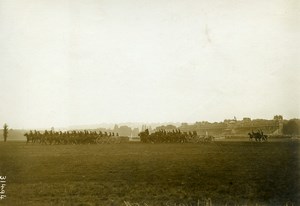 France Paris Longchamp Revue du 14 Juillet Artillery Parade Old Photo 1913