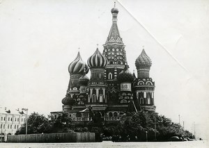 Russia Moscow Saint Basil's Cathedral Red Square old Photo 1930