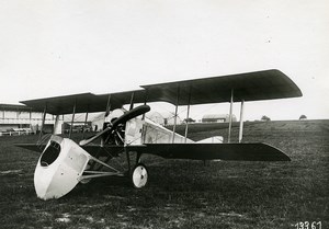 France WWI SPAD S-A1 Military Aviation Reconnaissance Aircraft Old Photo 1915