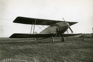 France Aviation Wibault 1B ? Biplane Airplane Old Photo 1919