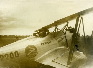 France Aviation Meeting Detroyat on Fieseler F2 Tiger Old Photo 1933